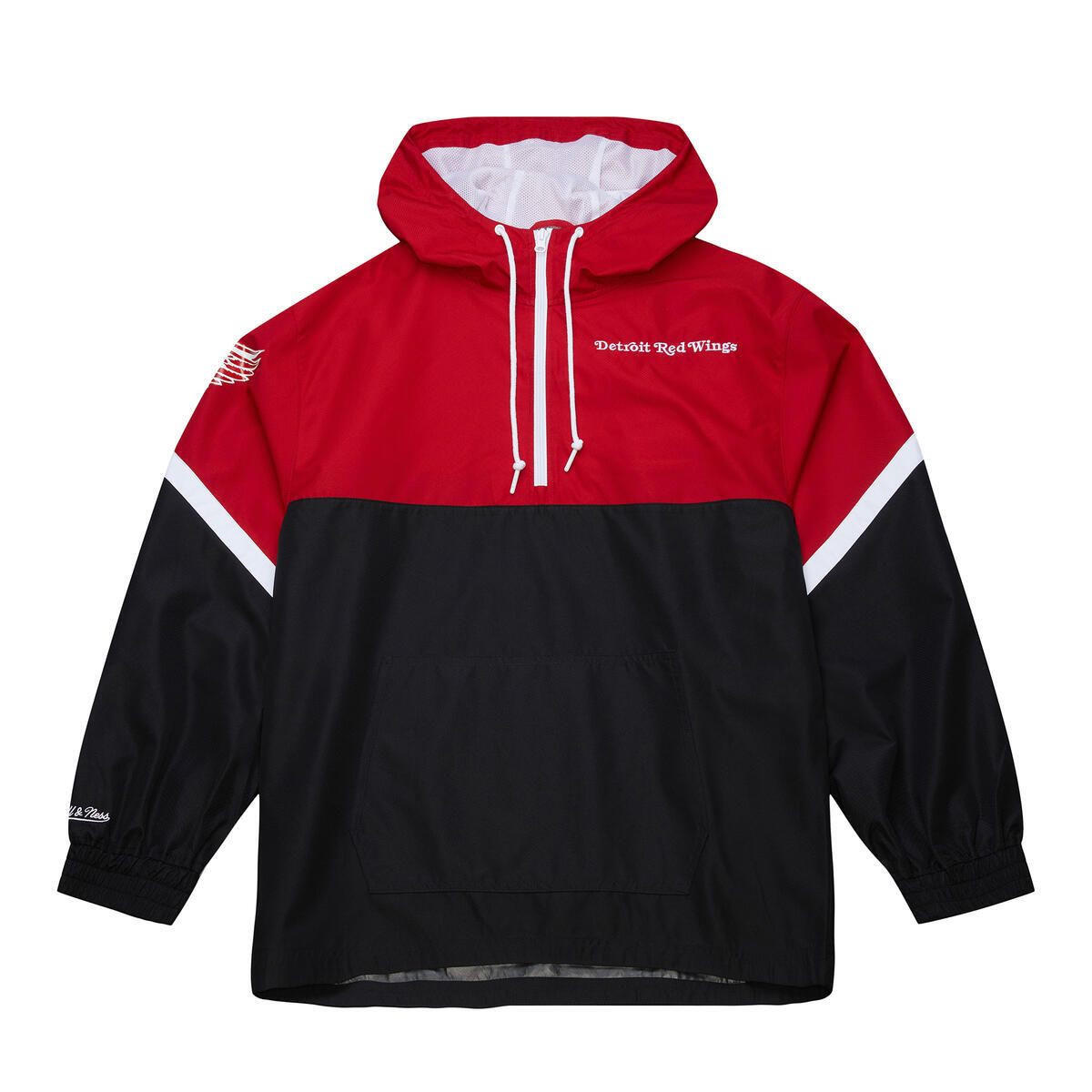NHL TIE BREAKER LIGHTWEIGHT WINDBREAKER ANORAK CURRENT LOGO RED WINGS - Image 1