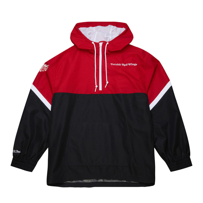 NHL TIE BREAKER LIGHTWEIGHT WINDBREAKER ANORAK CURRENT LOGO RED WINGS - Image 1