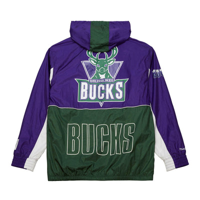 NBA BIG SHOT PREMIUM WINBREAKER VINTAGE LOGO BUCKS Multi-White ZF8070-MBUMTWH - Image 4