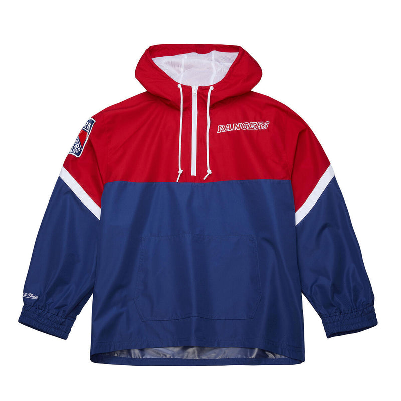 NHL TIE BREAKER LIGHTWEIGHT WINDBREAKER ANORAK NEW YORK RANGERS - Image 1