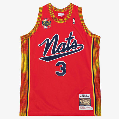 NBA ALTERNATE JERSEY 76ERS 2004 ALLEN IVERSON Victory Red AJY44485-P7604AIVLTRD - Image 1