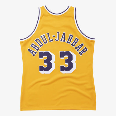 AUTHENTIC JERSEY 1984 LAKERS KAREEM ABDUL-JABBAR Light Gold AJY4AC19035-LALLTGD84KAB - Image 2