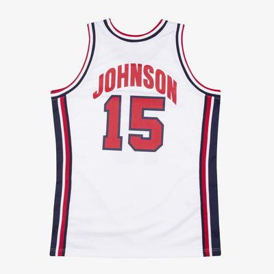 NBA AUTHENTIC JERSEY USA 1992 MAGIC JOHNSON - White - Image 2