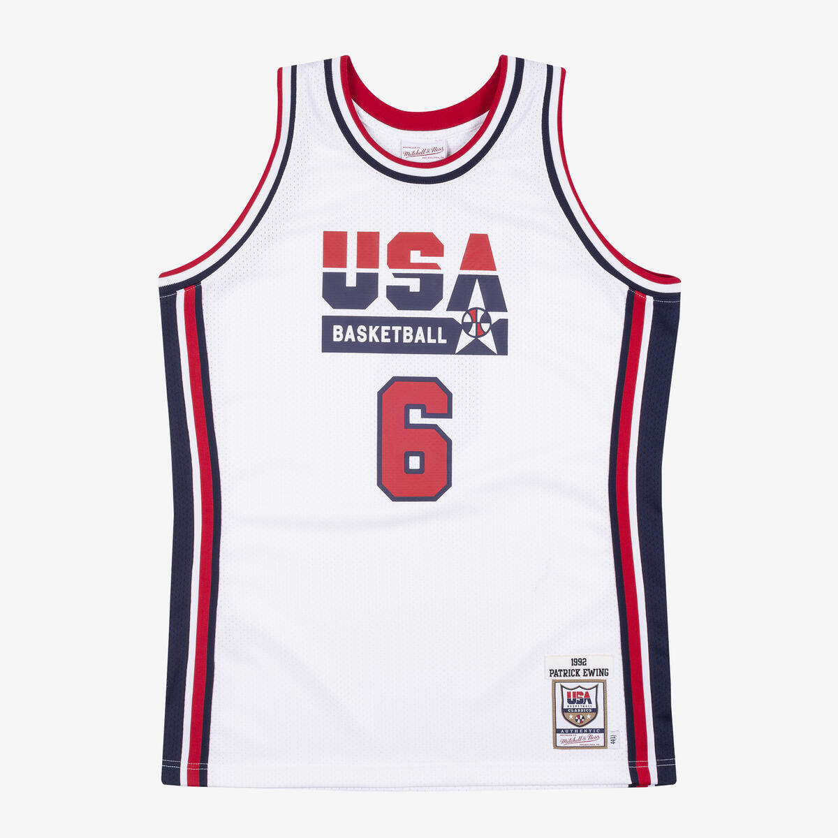 NBA AUTHENTIC JERSEY USA 1992 PATRICK EWING - White