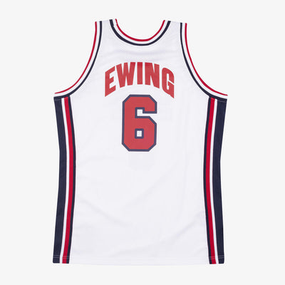 NBA AUTHENTIC JERSEY USA 1992 PATRICK EWING - White - Image 2