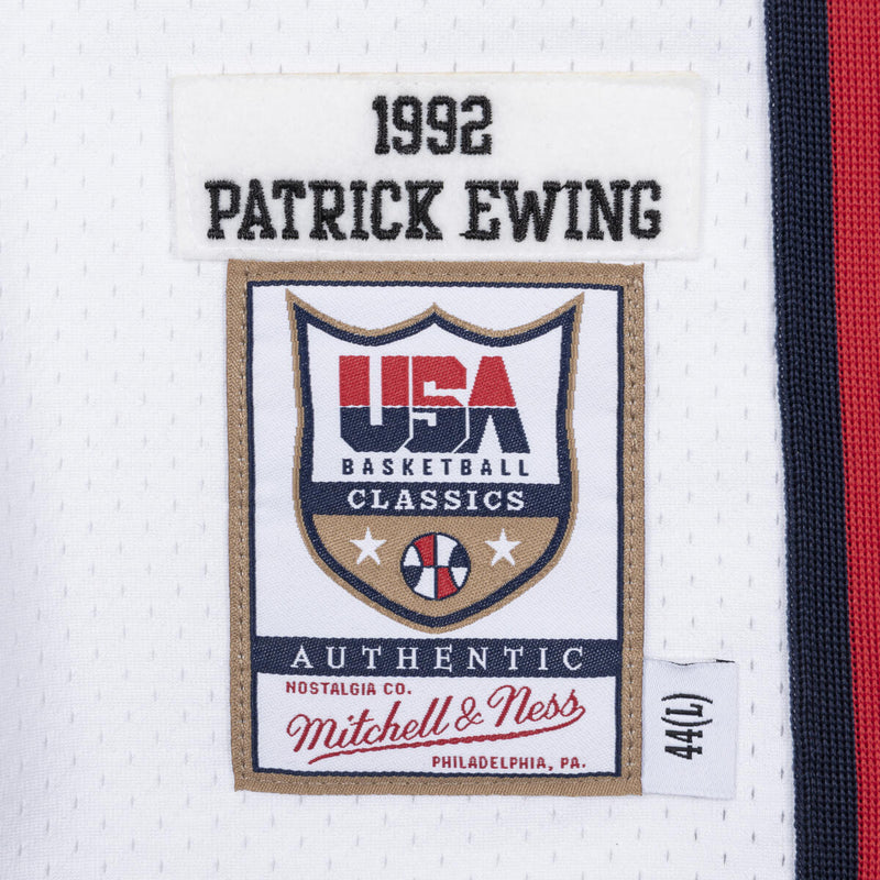 NBA AUTHENTIC JERSEY USA 1992 PATRICK EWING - White - Image 3