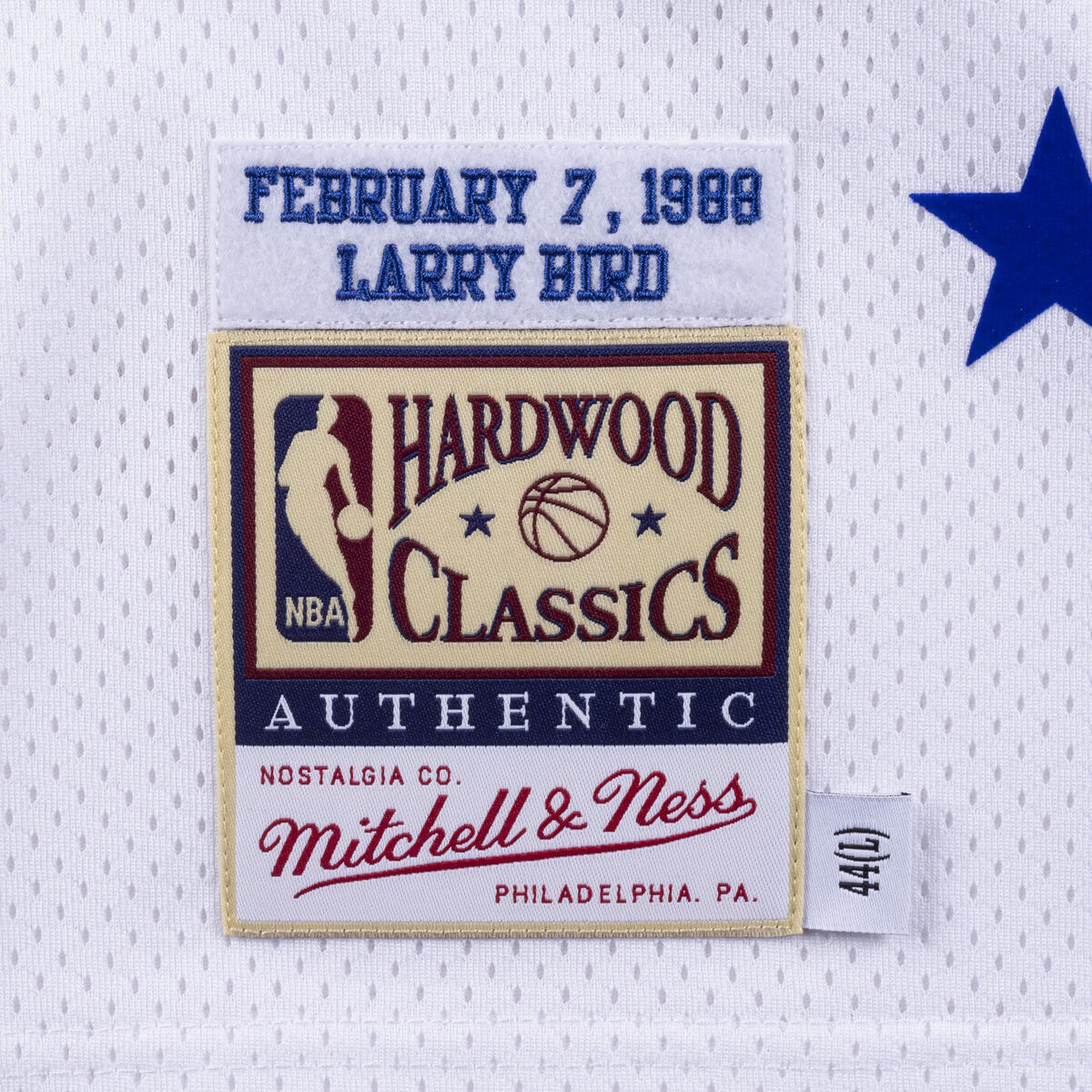 NBA AUTHENTIC JERSEY ALL-STAR 1988 LARRY BIRD - White - Image 3