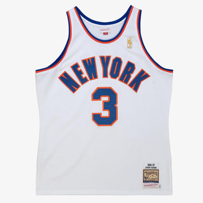 NBA AUTHENTIC JERSEY KNICKS 1996 JOHN STARKS White AJY4CP19154-NYKWHIT96JSR - Image 1