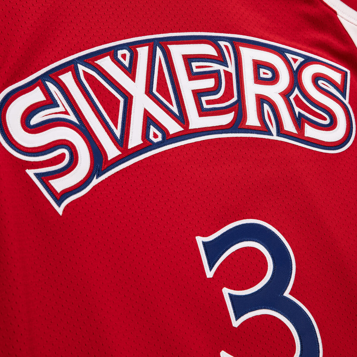 NBA AUTHENTIC JERSEY 76ERS 1996 ALLEN IVERSON Scarlet AJY4CP19161-P76SCAR96AIV - Image 6