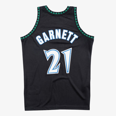 NBA AUTHENTIC ALTERNATE JERSEY TIMBERWOLVES 1997 KEVIN GARNETT Black AJY4EL18018-MTIBLCK97KGA - Image 2