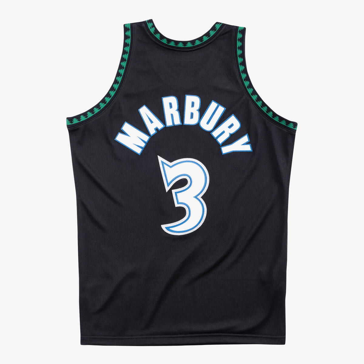NBA AUTHENTIC ALT JERSEY TIMBERWOLVES 1997 STEPHEN MARBURY Black AJY4EL18019-MTIBLCK97SMB - Image 2