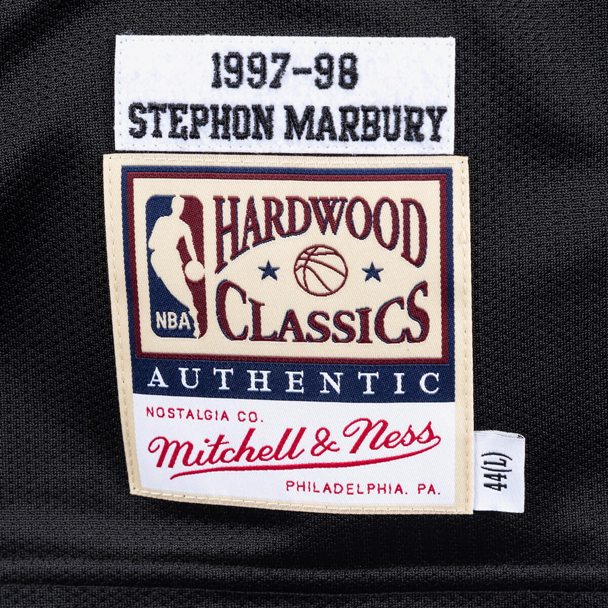 NBA AUTHENTIC ALT JERSEY TIMBERWOLVES 1997 STEPHEN MARBURY Black AJY4EL18019-MTIBLCK97SMB - Image 3