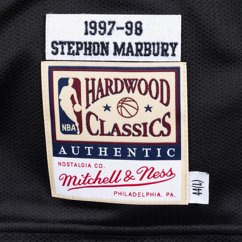 NBA AUTHENTIC ALT JERSEY TIMBERWOLVES 1997 STEPHEN MARBURY Black AJY4EL18019-MTIBLCK97SMB - Image 3