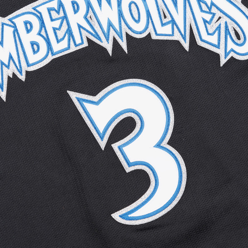 NBA AUTHENTIC ALT JERSEY TIMBERWOLVES 1997 STEPHEN MARBURY Black AJY4EL18019-MTIBLCK97SMB - Image 4