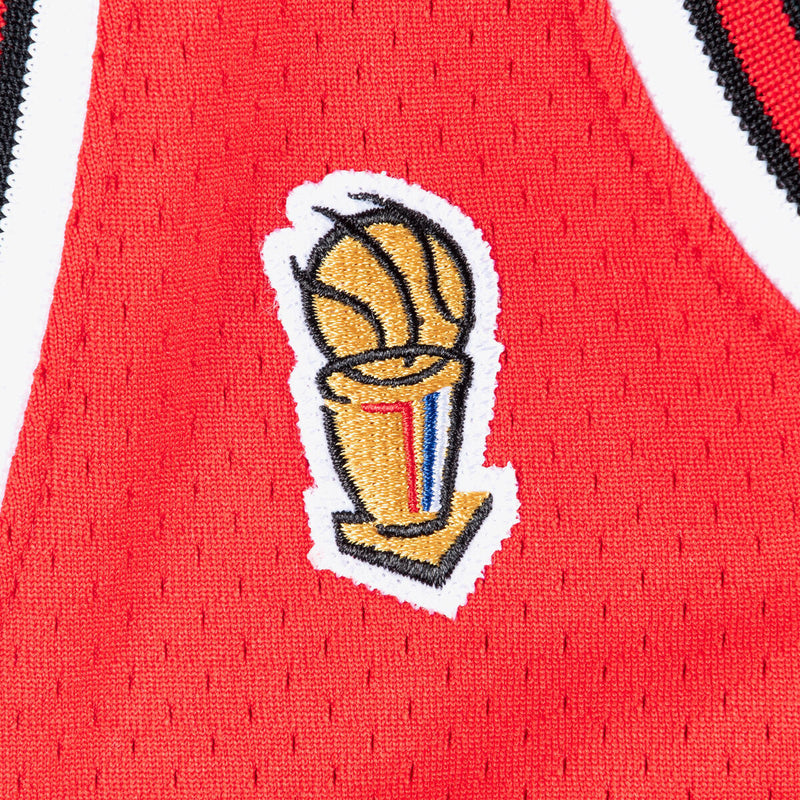 NBA AUTHENTIC ROAD FINALS JERSEY BULLS 1995 MICHAEL JORDAN - Scarlet - Image 5