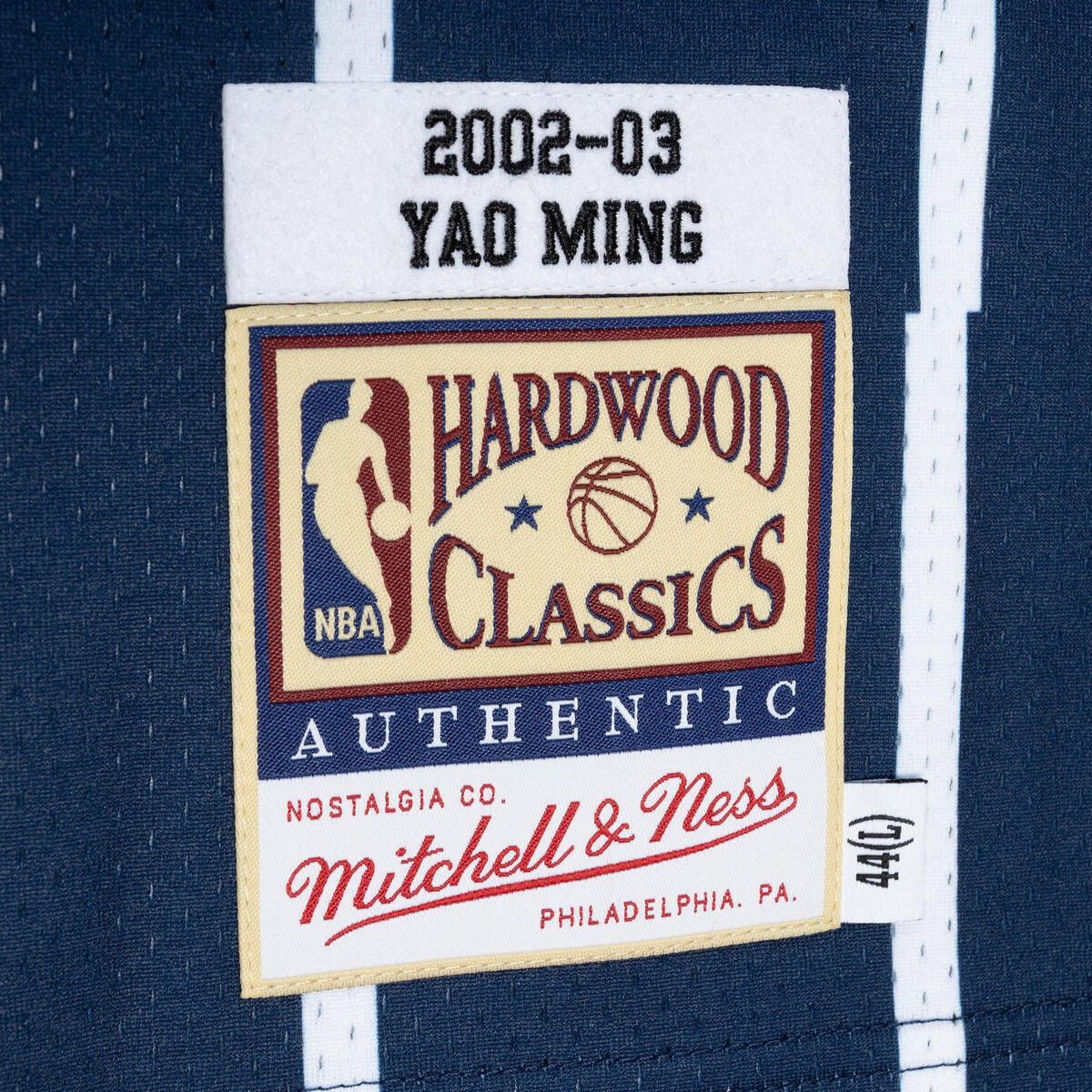 NBA AUTHENTIC ROAD JERSEY ROCKETS 2002 YAO MING Navy AJY4GS18087-HRONAVY02YMI - Image 4
