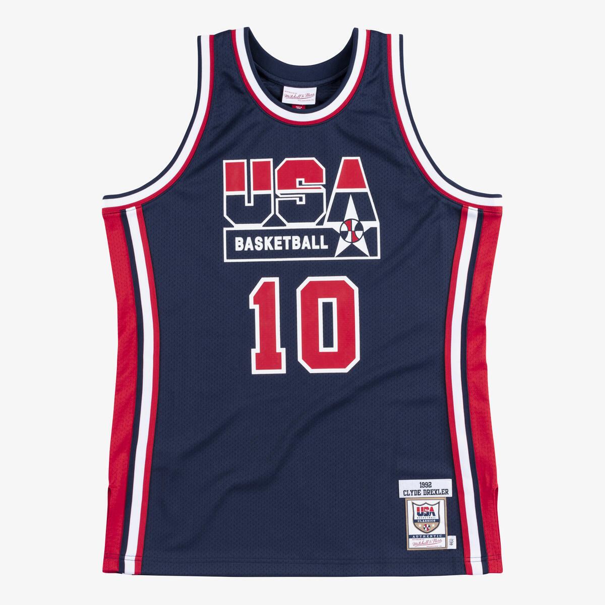 NBA AUTHENTIC JERSEY TEAM USA 1992 CLYDE DREXLER - Navy