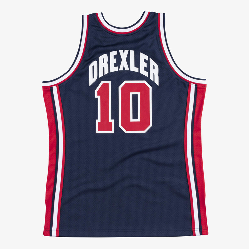NBA AUTHENTIC JERSEY TEAM USA 1992 CLYDE DREXLER - Navy - Image 2