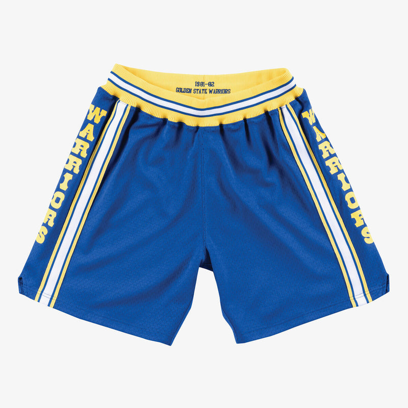 NBA AUTHENTIC ROAD SHORTS WARRIORS 81-82 Royal ASHRGS18038-GSWROYA81 - Image 1