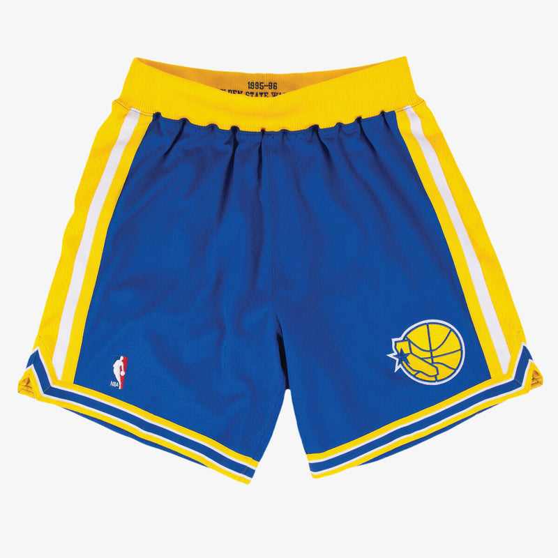 NBA AUTHENTIC ROAD SHORTS WARRIORS 95-96 Royal ASHRGS18119-GSWROYA95 - Image 1