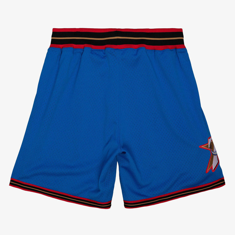 NBA AUTHENTIC ALTERNATE SHORTS 76ERS 99-00 Royal ASHRGS18130-P76ROYA99 - Image 2