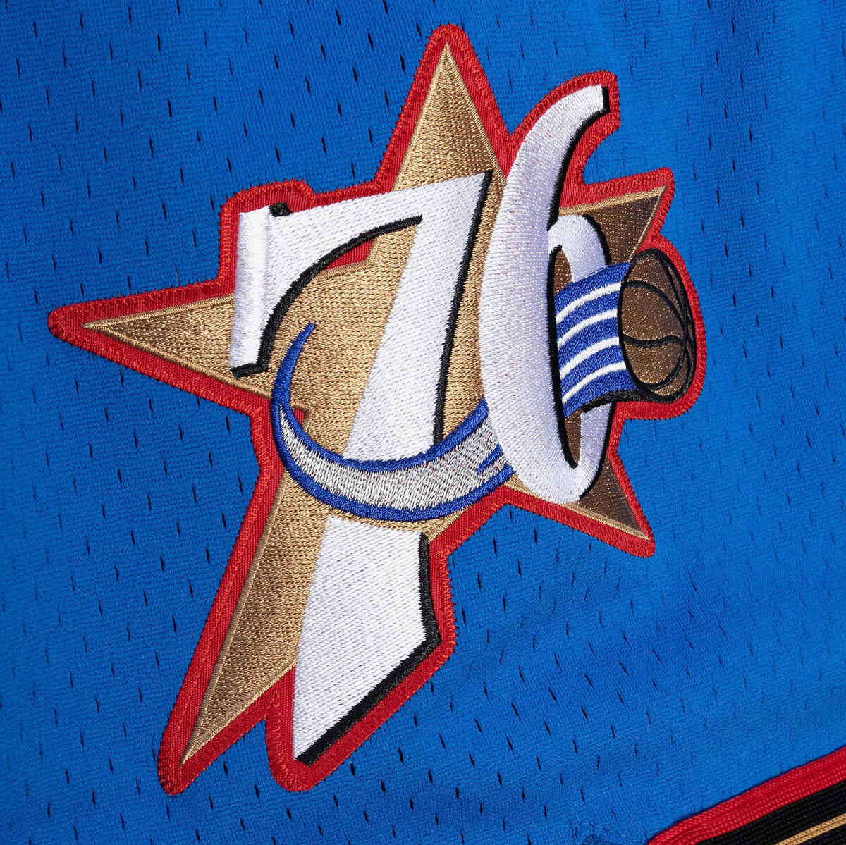 NBA AUTHENTIC ALTERNATE SHORTS 76ERS 99-00 Royal ASHRGS18130-P76ROYA99 - Image 3