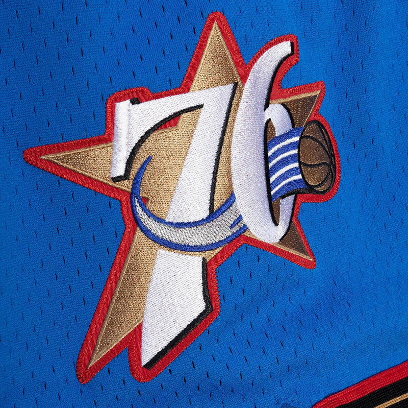 NBA AUTHENTIC ALTERNATE SHORTS 76ERS 99-00 Royal ASHRGS18130-P76ROYA99 - Image 3