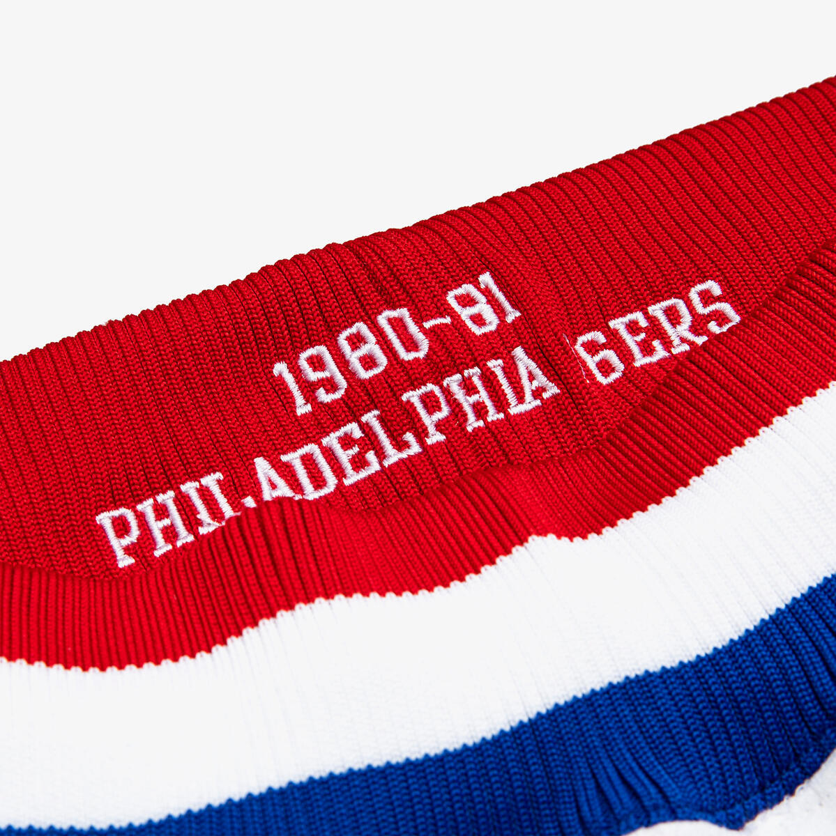 NBA AUTHENTIC SHORTS 76ERS 80 White ASHRSB19007-P76WHIT80 - Image 3
