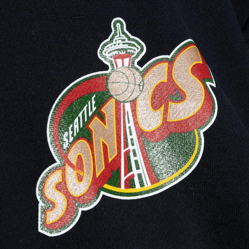 NBA CUT UP HOODIE SUPERSONICS Black BMPHDP21022-SSUBLCK - Image 3