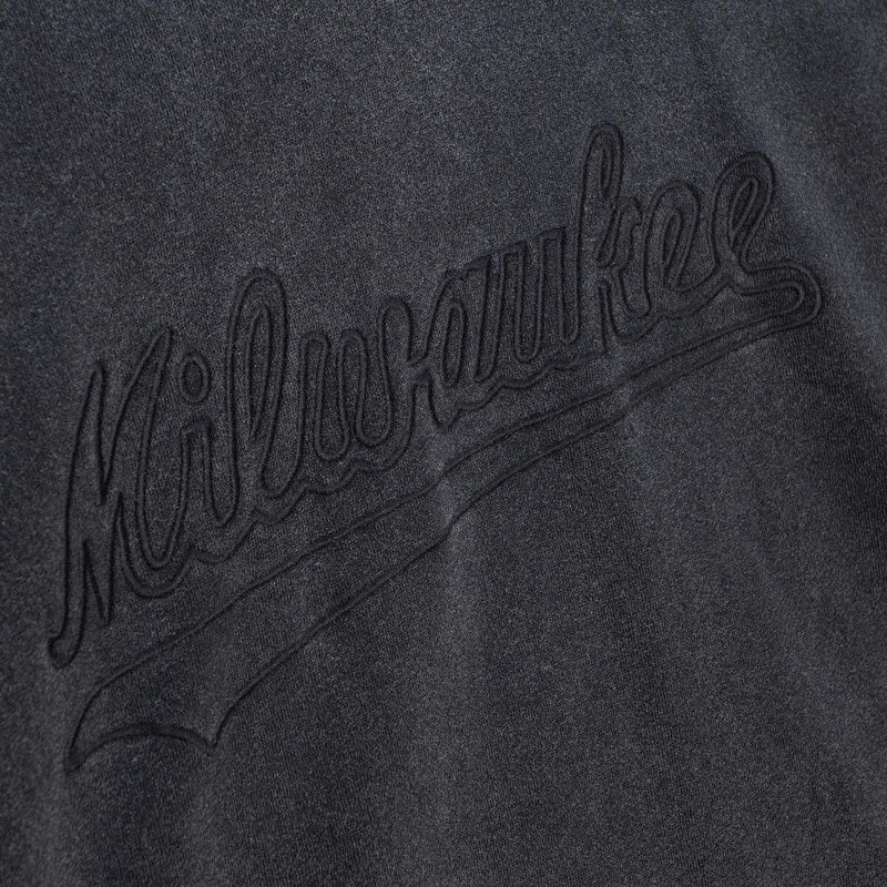 NBA LIGHTWEIGHT FLEECE SS FLEECE HOODIE BUCKS Black FPHD1228-MBUYYPPPBLCK - Image 6