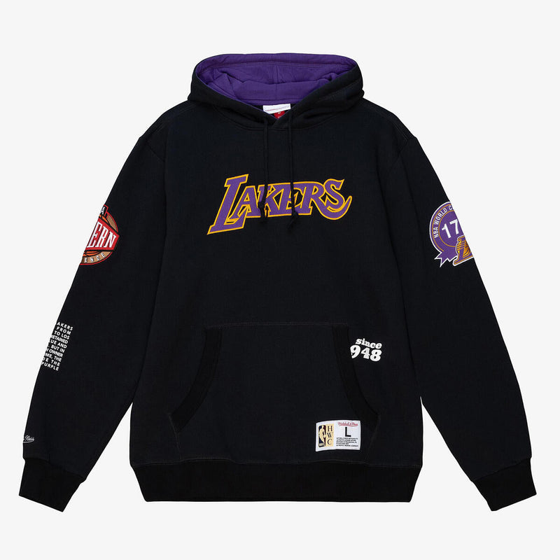 NBA TEAM ORIGINS FLEECE HOODIE LAKERS Black FPHD4849-LALYYPPPBLCK - Image 1