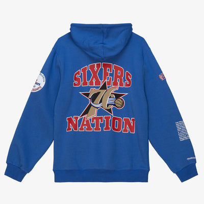 NBA TEAM ORIGINS FLEECE HOODIE 76ERS - Royal - Image 2
