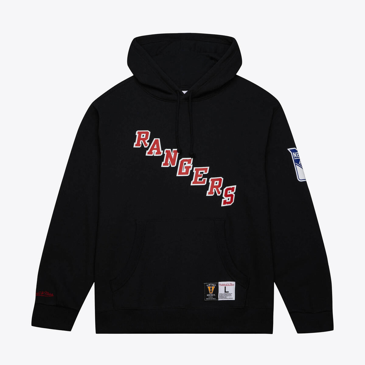 NHL GAME TIME FLEECE HOODIE VINTAGE LOGO RANGERS - Image 6