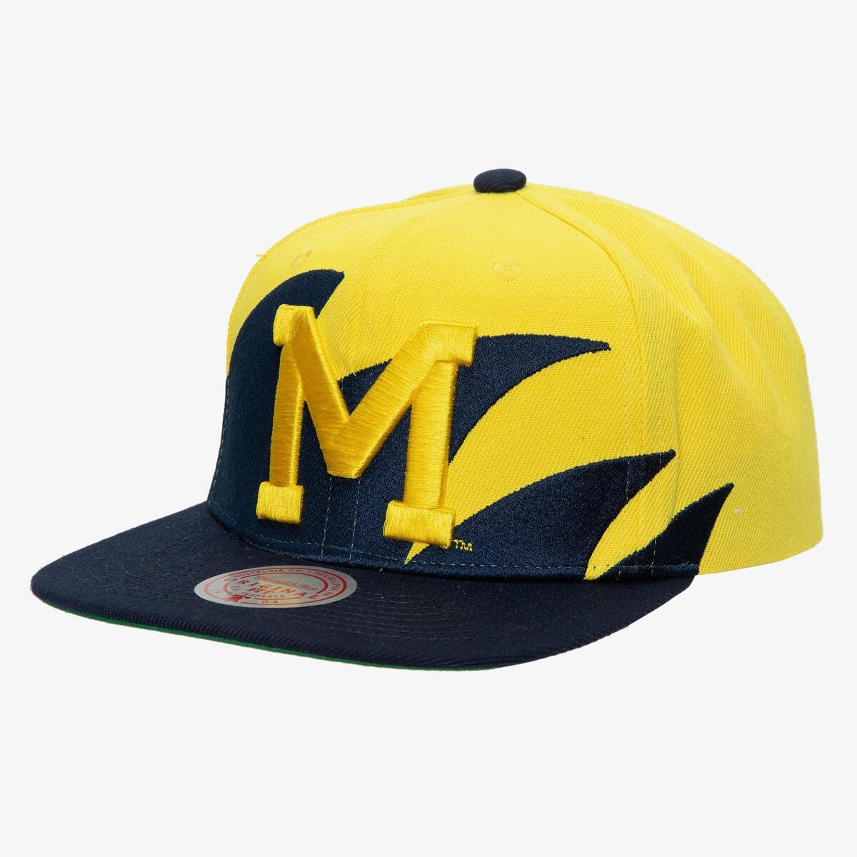 NCAA SHARKTOOTH SNAPBACK MICHIGAN Yellow-Navy HHSS3304-UMIYYPPPYWNY - Image 1