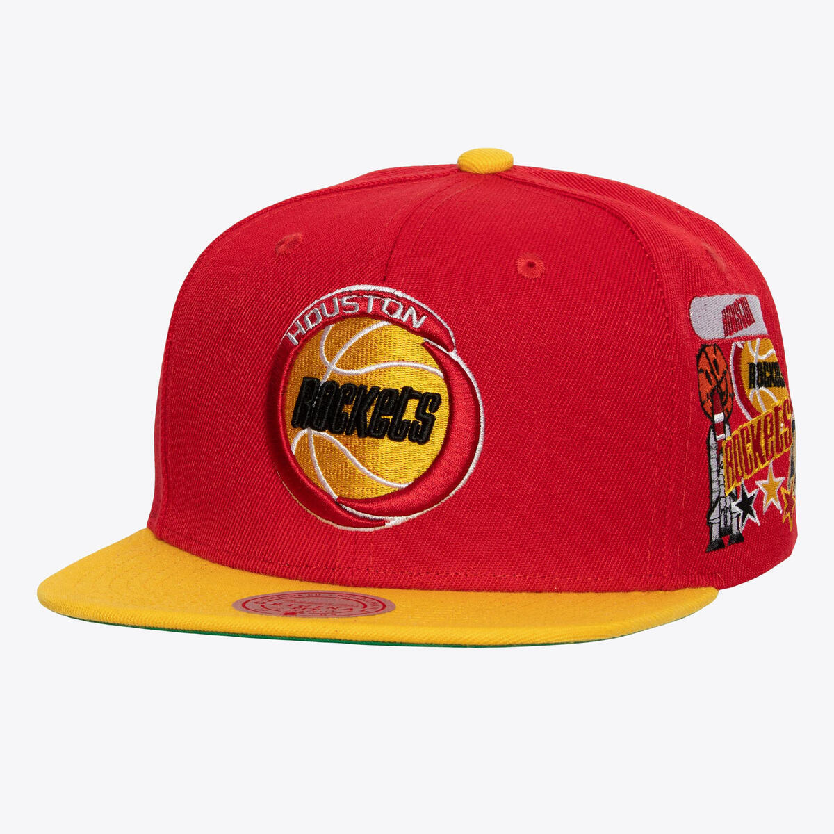 NBA PATCH OVERLOAD SNAPBACK HWC ROCKETS Red-Yellow HHSS4327-HROYYPPPRDYW - Image 1