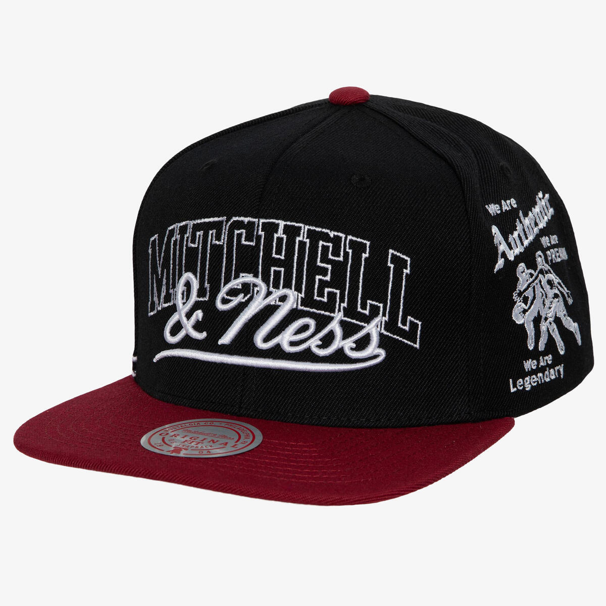 BRANDED VARSITY SNAPBACK Black-Red HHSS4820-MNNYYPPPBKRD - Image 1