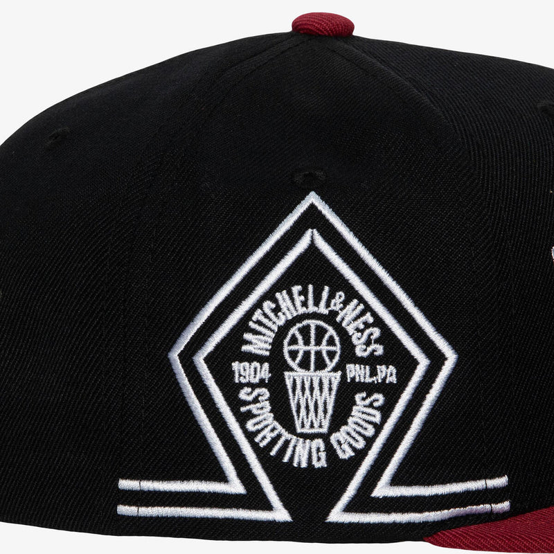 BRANDED VARSITY SNAPBACK Black-Red HHSS4820-MNNYYPPPBKRD - Image 3