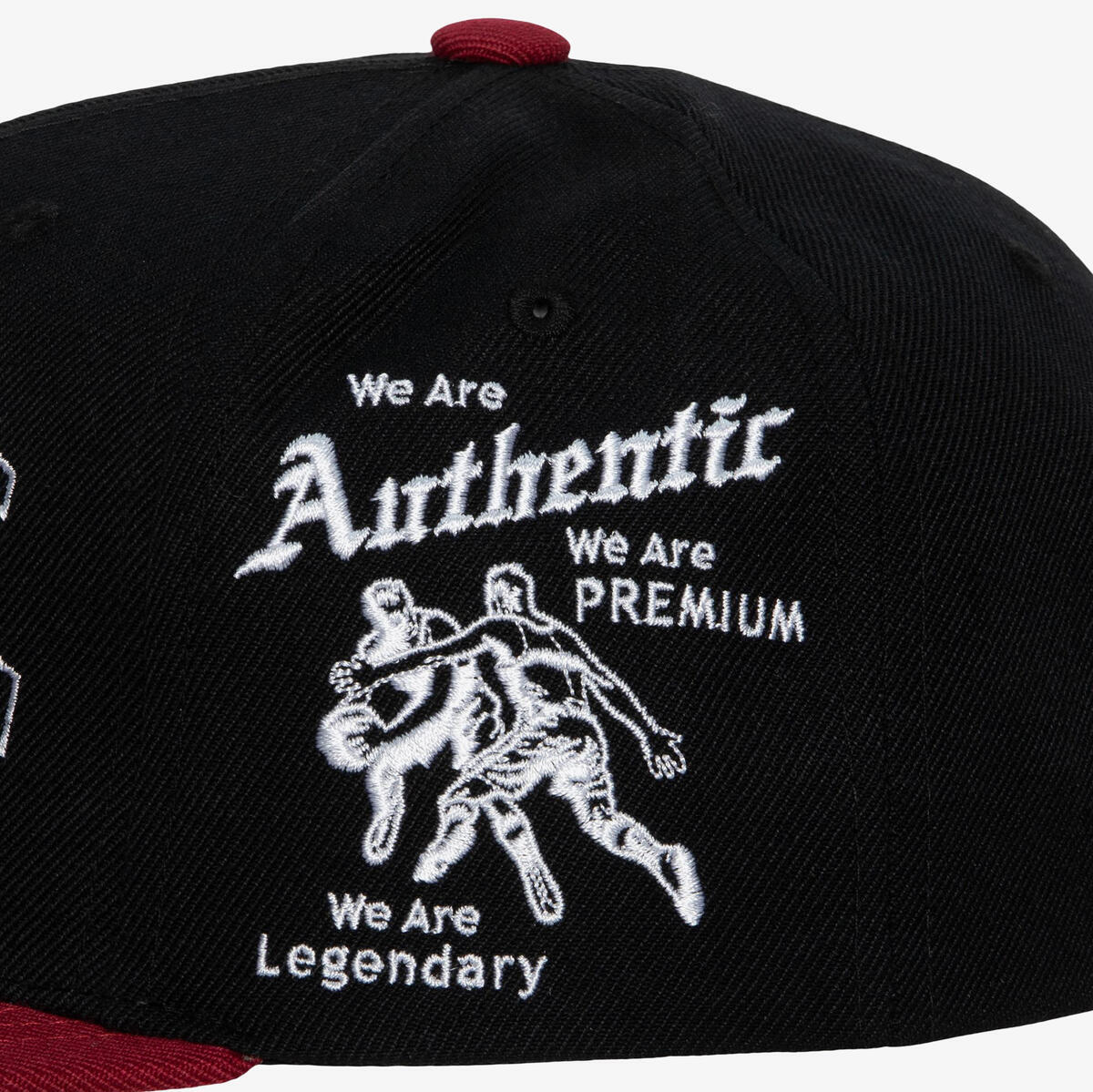 BRANDED VARSITY SNAPBACK Black-Red HHSS4820-MNNYYPPPBKRD - Image 4