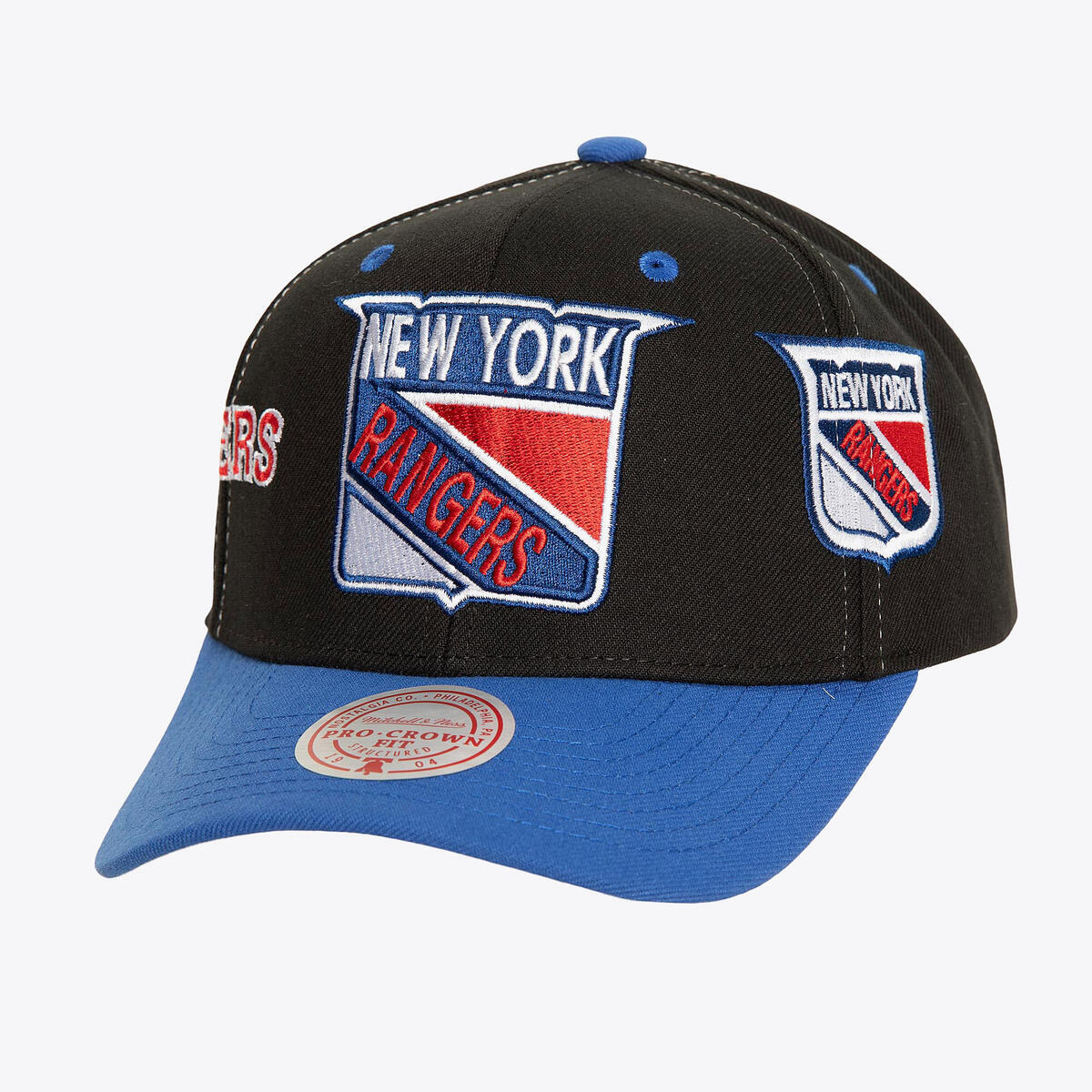 NHL OVERBITE PRO SNAPBACK VNTG RANGERS Black HHSS7312-NYAYYPPPBLCK - Image 1