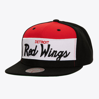 NHL RETRO SPORT SNAPBACK VNTG RED WINGS Black HHSS7332-DRWYYPPPBLCK - Image 4