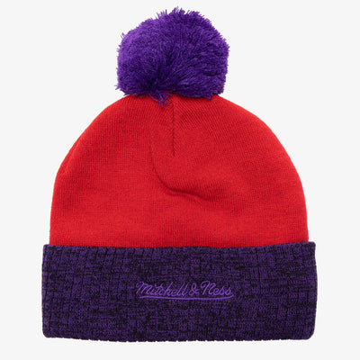 NBA 2 TONE POM BEANIE HWC RAPTORS - Red - Image 2