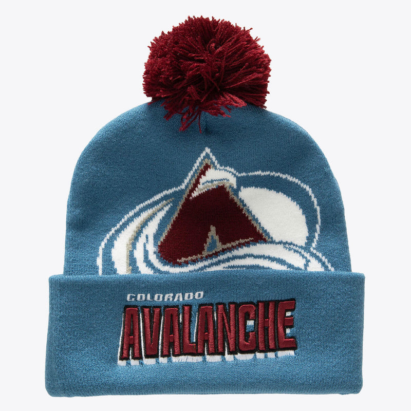 NHL PUNCH OUT POM KNIT AVALANCHE Blue KTPCDX22016-CAVBLUE - Image 1