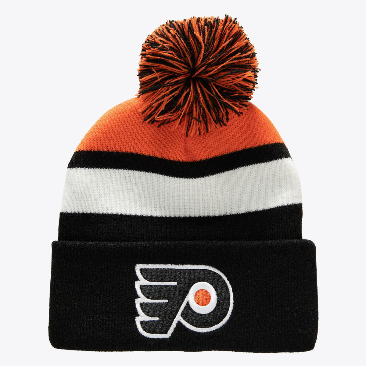 NHL STRIPE POM KNIT FLYERS Orange KTPCLD21212-PFLORAN - Image 1