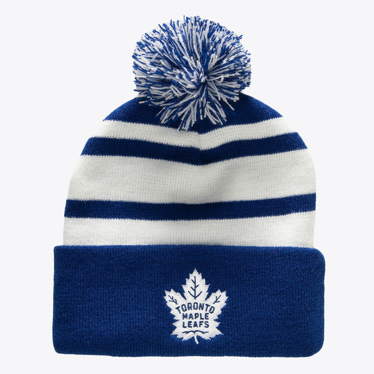 NHL STRIPE POM KNIT MAPLE LEAFS Blue KTPCLD21212-TMLBLUE - Image 1