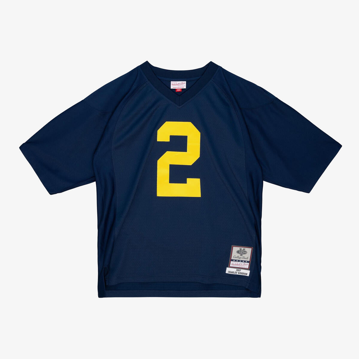 NCAA DARK JERSEY MICHIGAN 1997 CHARLES WOODSON Navy LGJY4472-UMI97CWONAVY - Image 1