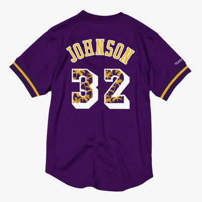 NBA N&N MESH CREWNECK LAKERS 1985 MAGIC JOHNSON Purple NNMPMG18062-LALPURP85EJH - Image 2