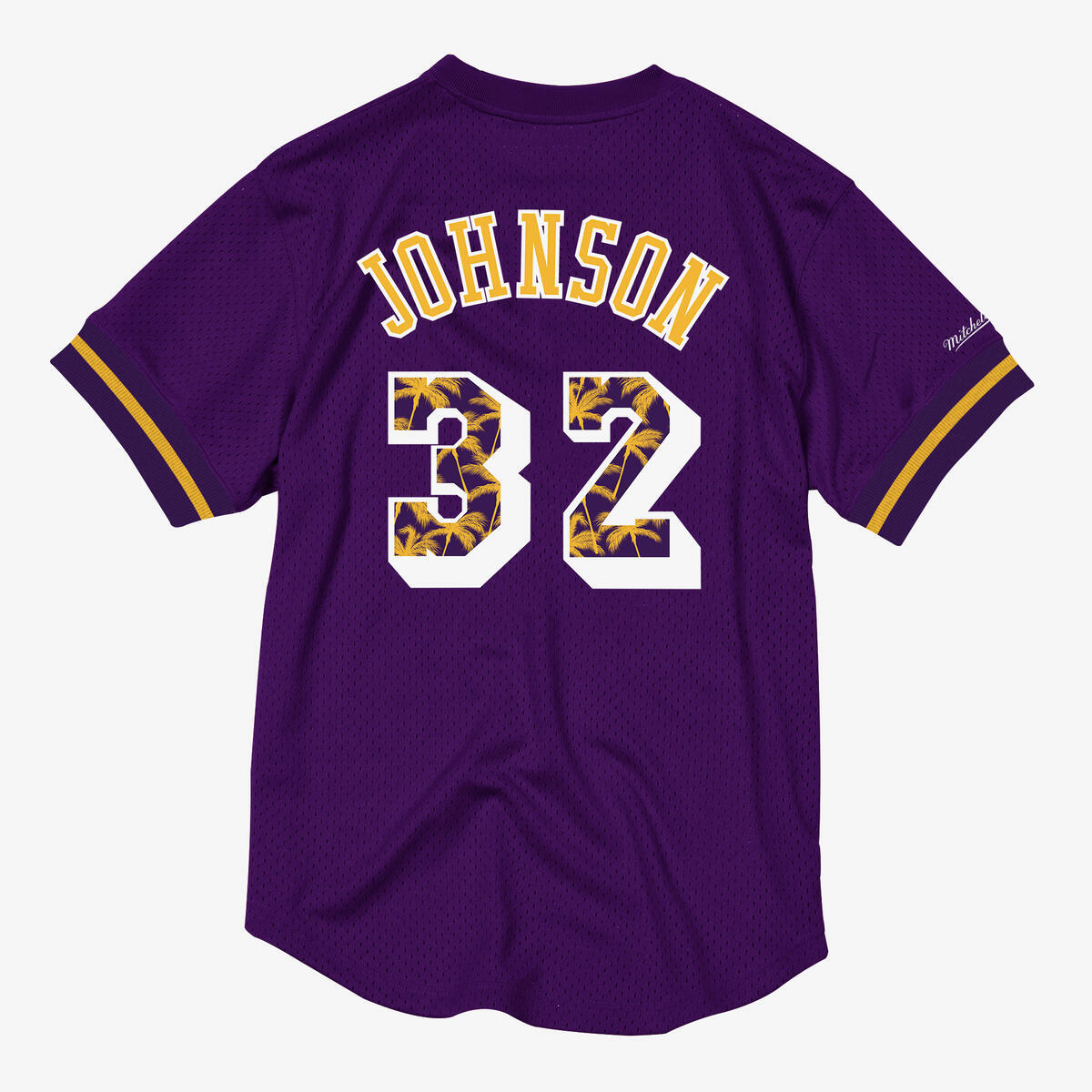 NBA N&N MESH CREWNECK LAKERS 1985 MAGIC JOHNSON Purple NNMPMG18062-LALPURP85EJH - Image 2