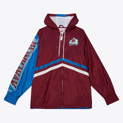 NHL UNDENIABLE FULL ZIP WINDBREAKER AVALANCHE Cardinal OJZP3409-CAVYYPPPCARD - Image 1