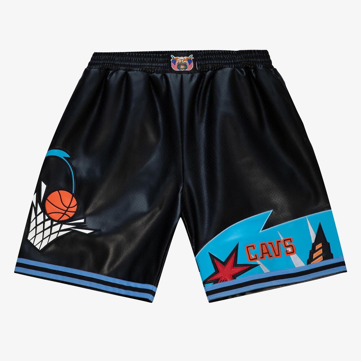 NBA M&N X JEFF HAMILTON FASHION SHORTS CAVALIERS Black PFSW4813-CCAYYPPPBLCK - Image 1