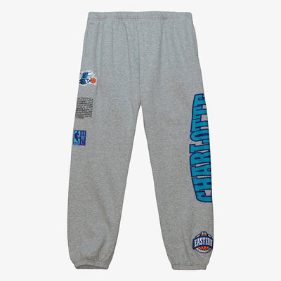 NBA TEAM ORIGINS FLEECE PANTS HORNETS Grey Heather PSWP4850-CHOYYPPPGYHT - Image 1